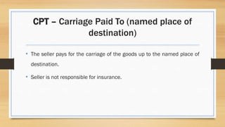 INCO terms by Shahnawaz | PDF