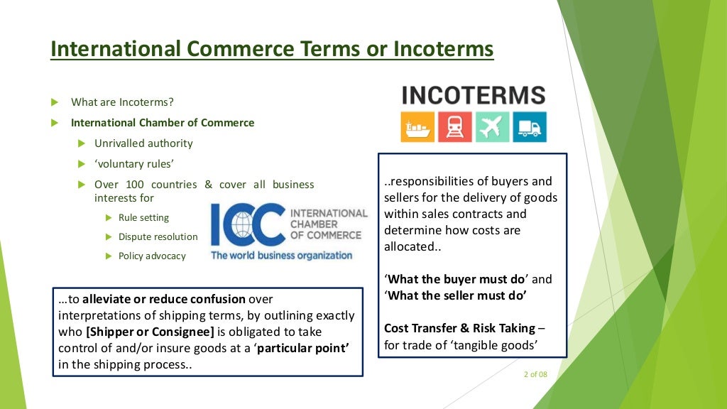 Overview on International Commercial Terms