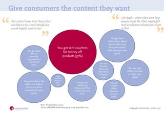 Give consumers the content they want

“                                                                                   ...
