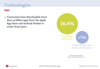 Technologies
Apps

   Consumers have downloaded more
    than 13 billion apps from the Apple
    App Store and Android Ma...