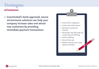 Strategies
mCommerce

   Incentivated's bank-approved, secure
    mCommerce solutions can help your
                     ...
