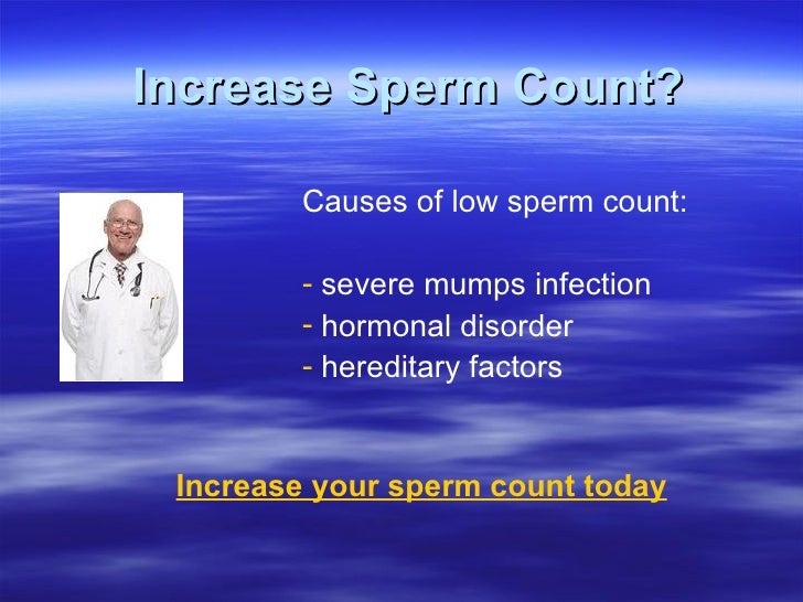 Increase sperm count
