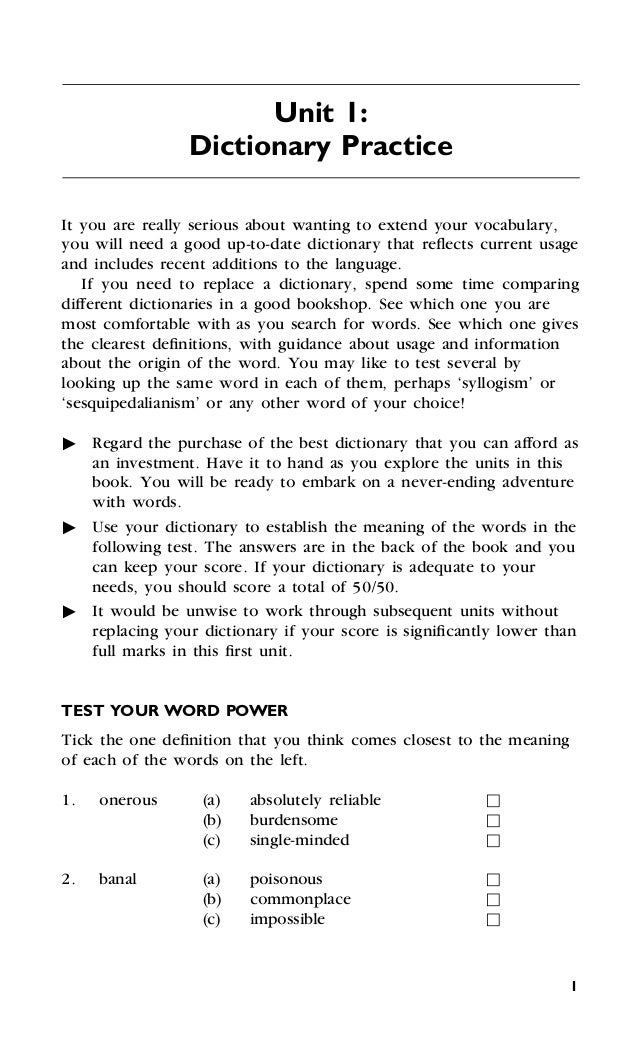 Increase Your Word Power - 