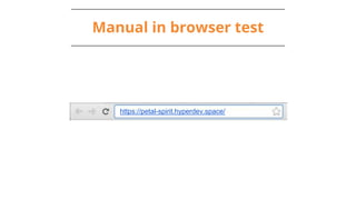 Manual in browser test
https://petal-spirit.hyperdev.space/
 