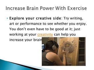 Increase brain power with exercise | PPT