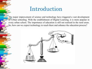Increase in urban and rural education gap | PPT