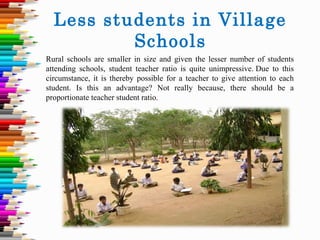Increase in urban and rural education gap | PPT
