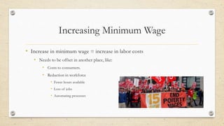 Increase of minimum wage | PPTX