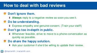 How To Increase Online Reviews Using Facebook - Mari Smith and Bank of America Slide 12