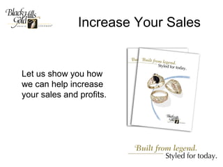 Increase Your Sales


Let us show you how
we can help increase
your sales and profits.
 