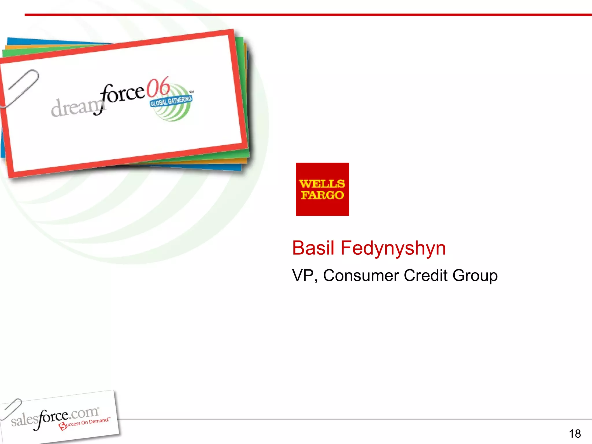 Basil Fedynyshyn VP, Consumer Credit Group 