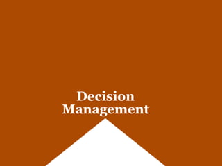 Decision
Management
 