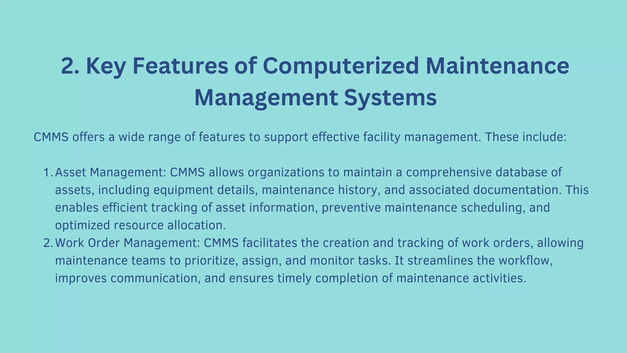 Increasing Facility Management Efficiency with Computerised Maintenance ...