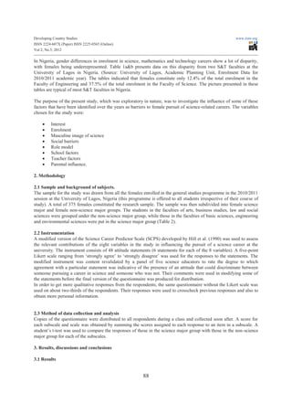 Increasing female participation in science and technology careers | PDF