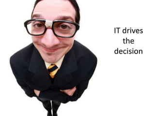 IT drives
the
decision

 