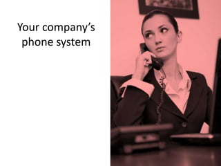 Your company’s
phone system

 