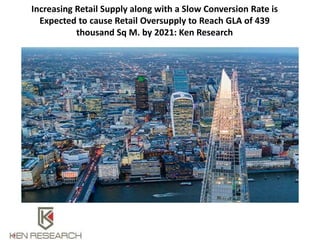 Increasing Retail Supply along with a Slow Conversion Rate is
Expected to cause Retail Oversupply to Reach GLA of 439
thousand Sq M. by 2021: Ken Research
 