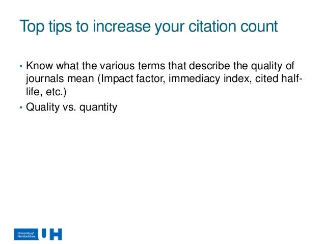 Increasing your citation count Increasing your citation count