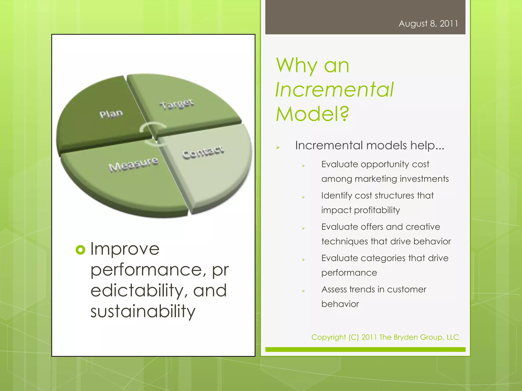 Incremental Sales Modeling Primer | PPTX