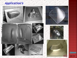 Incremental sheet metal forming - Incremental Single Point | PDF