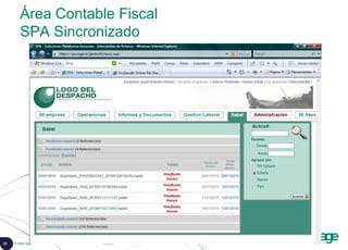 23 © 2008 Sage
Área Contable Fiscal
SPA Sincronizado
 