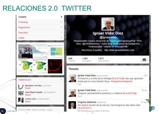 94 © 2008 Sage
RELACIONES 2.0 TWITTER
 