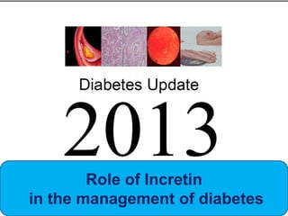 Role of Incretin
in the management of diabetes

 
