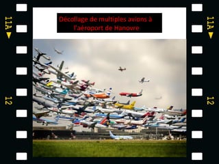 Décollage de multiples avions à
    l'aéroport de Hanovre
 