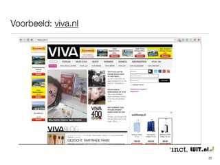 WordPress - thema: overall look&feel 
thema 
plugin 
plugin 
plugin 
plugin 
plugin 
1 2 3 
2a 
2b 
(body) 
inhoud: 
bericht(en) 
of pagina 
22 
wordpress kern 
 