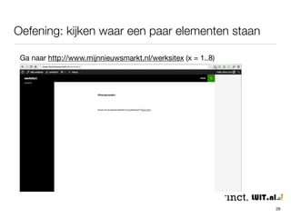 Voorbeeld: hpdetijd.nl 
28 
 