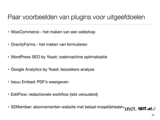 Installeren van een plugin 
40 
 