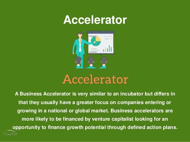 incubator vs accelerator