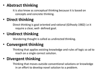 Inculcating thinking skills among students | PPTX