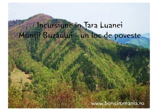 Incursiune în Ţara Luanei - Munţii Buzăului, GALERIE FOTO, BONSI TRAVEL România