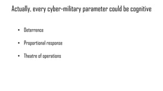 In cyber, the generals should lead from behind - College of Air Warfare - Pukhraj Singh - Dec 2019 Slide 20