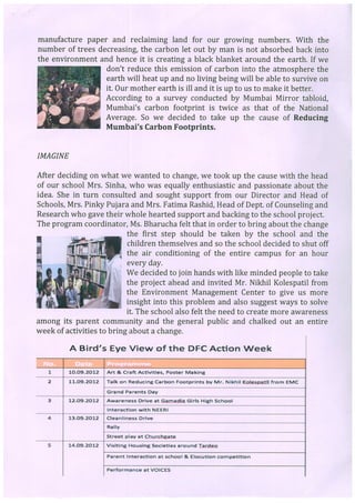 IND-2012-20 Universal School Tardeo -Our gentle footprints today will ...