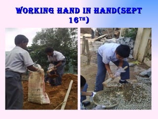 Working hand in hand(Sept 16 th ) 