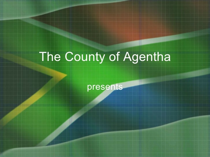south africa flag powerpoint presentation template