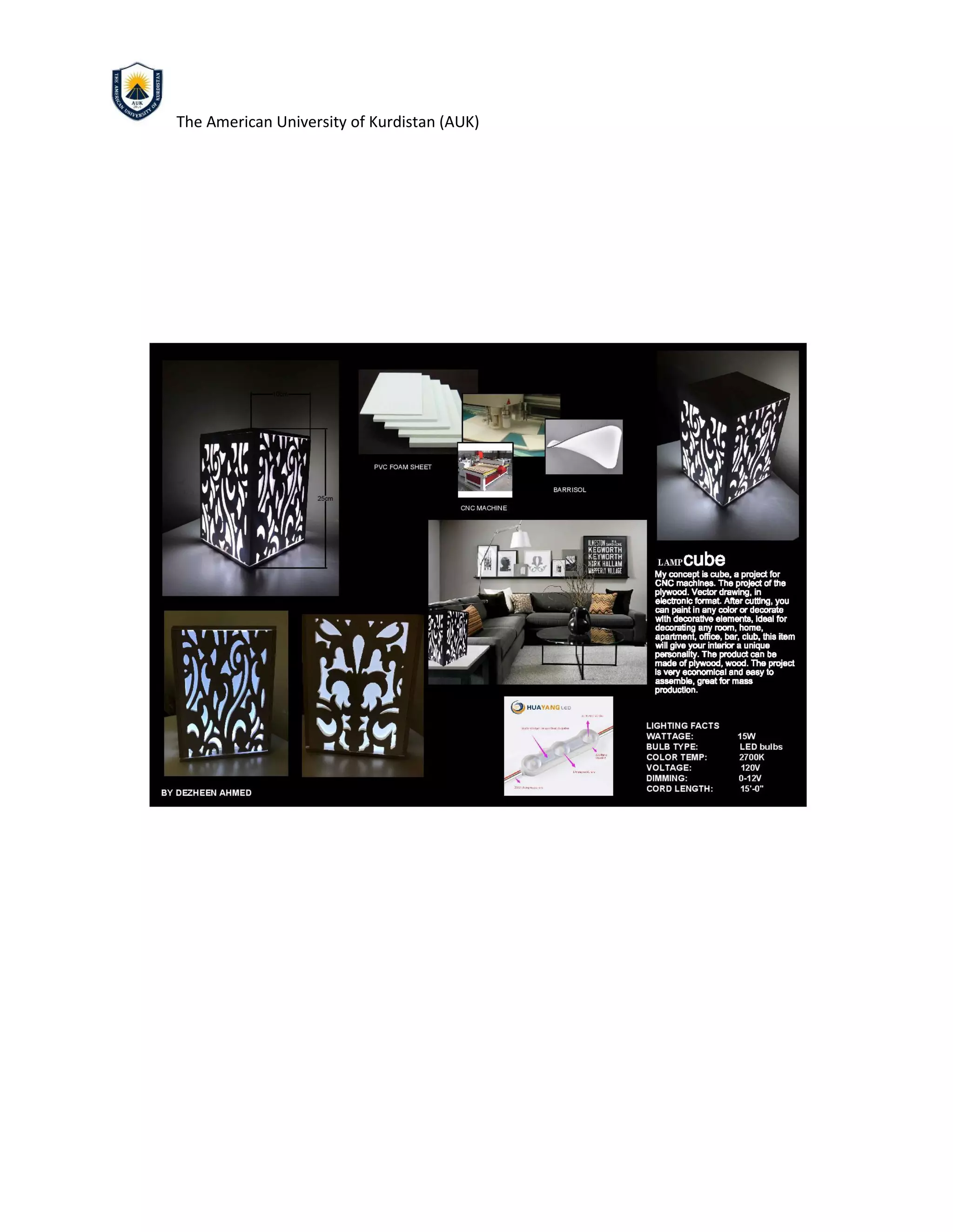 The American University of Kurdistan (AUK)
 