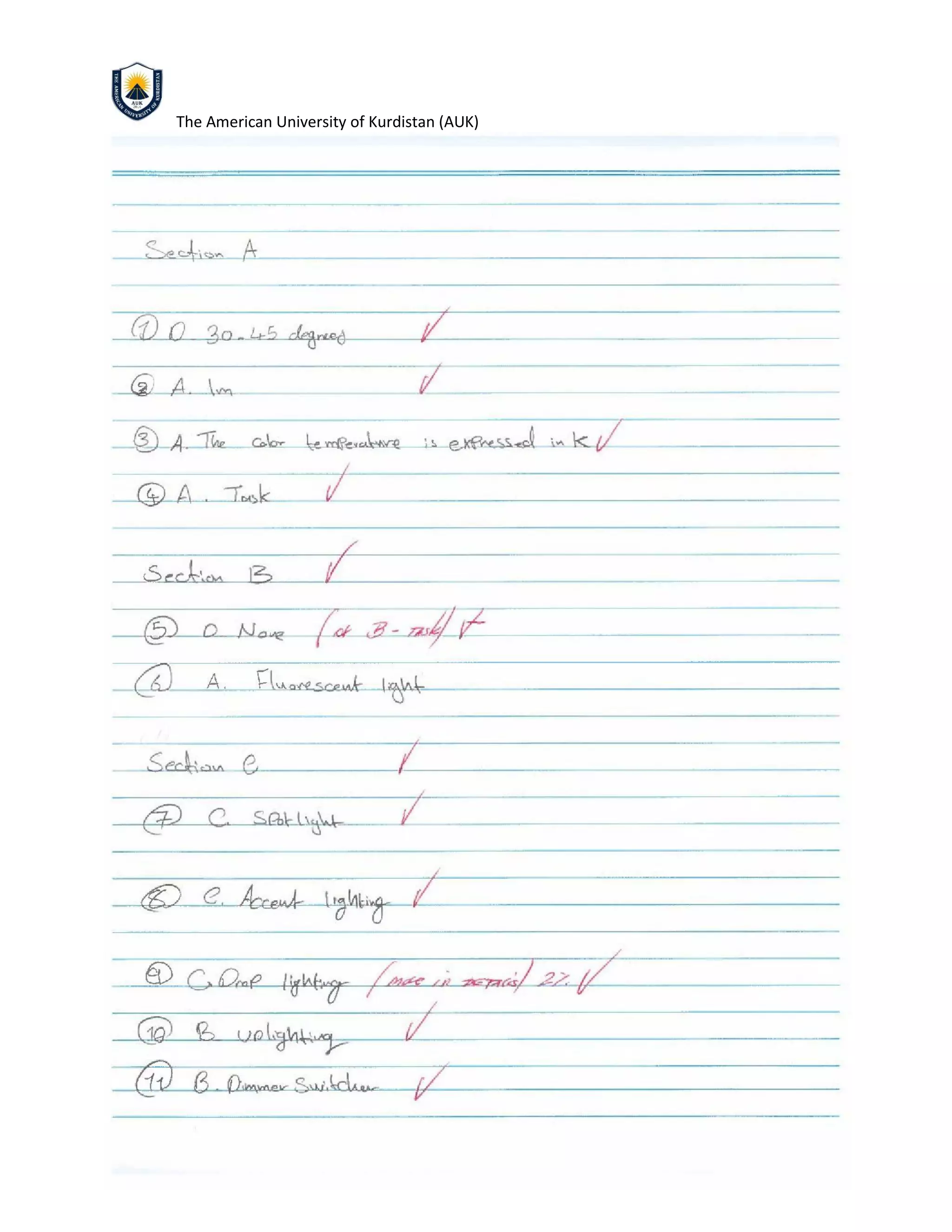 The American University of Kurdistan (AUK)
 