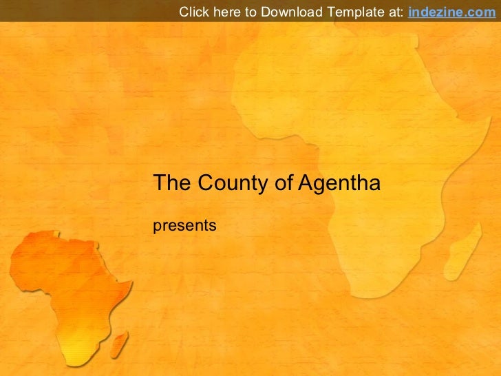 africa map powerpoint template