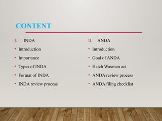 INDA & ANDA presentation explains about the | PPTX