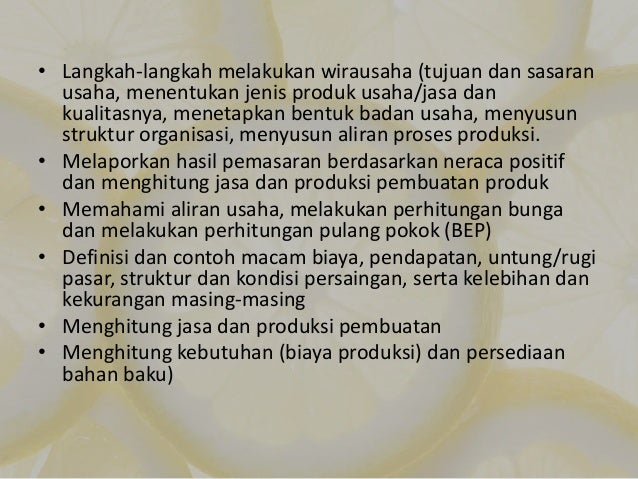 Kewirausahaan KD 4.8 kelas XI SMK semester 2 Kewirausahaan KD 4.8 kelas XI SMK semester 2