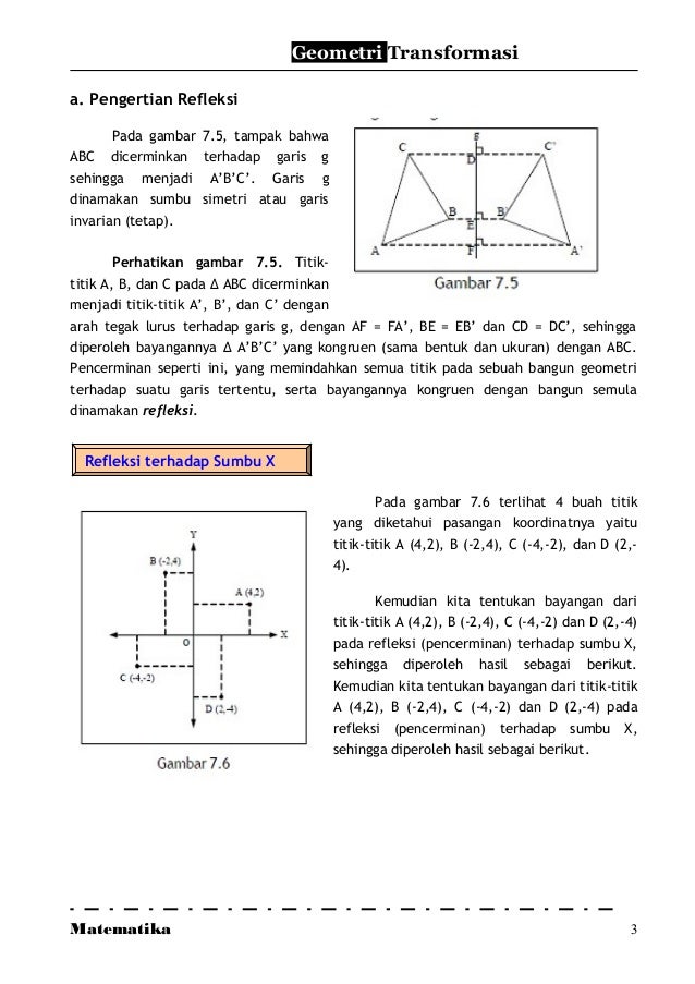Rangkuman Geometri Transformasi
