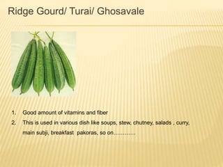 Indain vegetables | PPTX