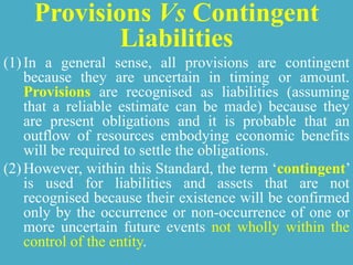 Ind as 37, provisions, contingent liabilities and contingent assets | PPTX