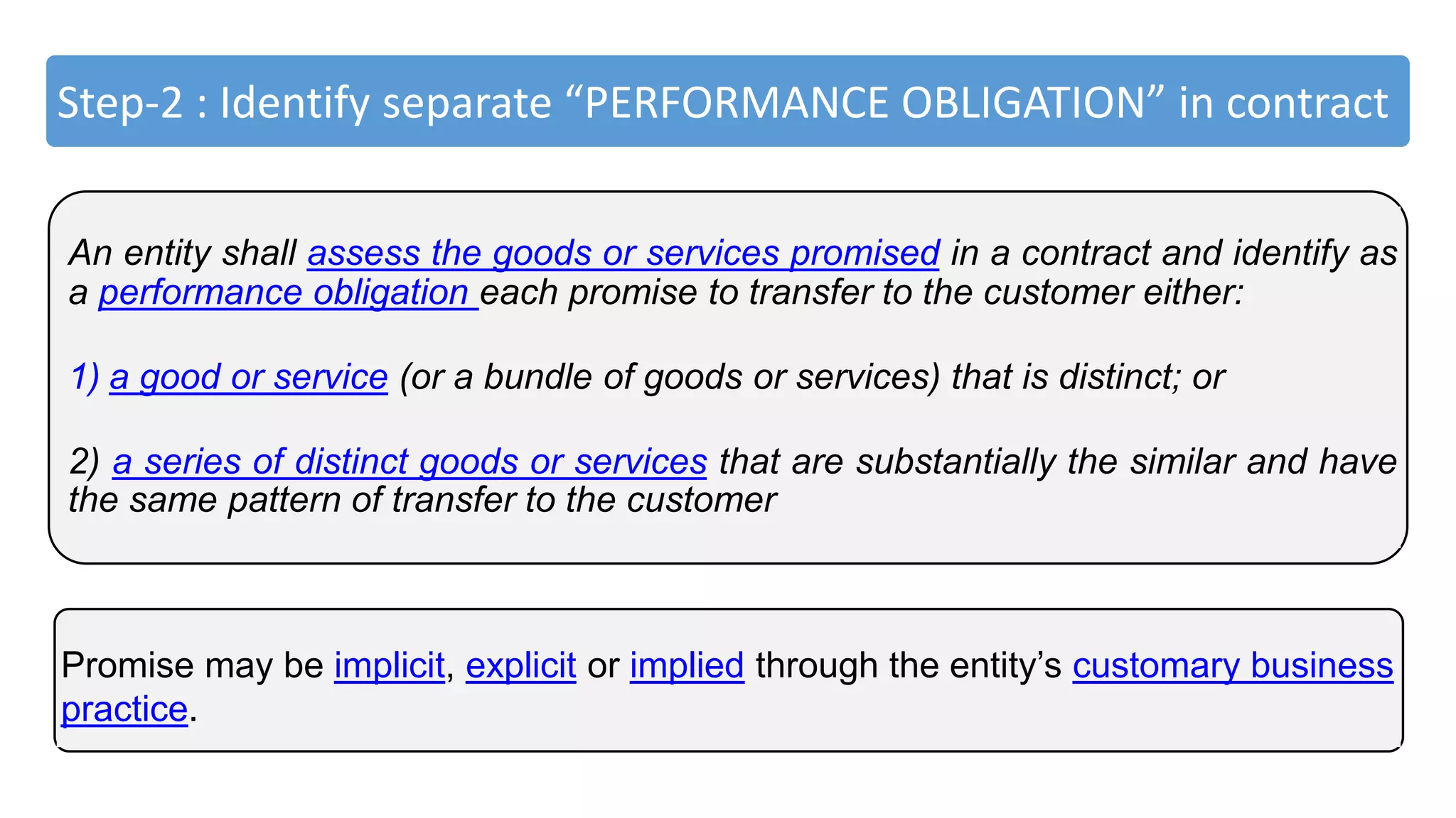 Performance Obligations Ind as 115 | PPTX