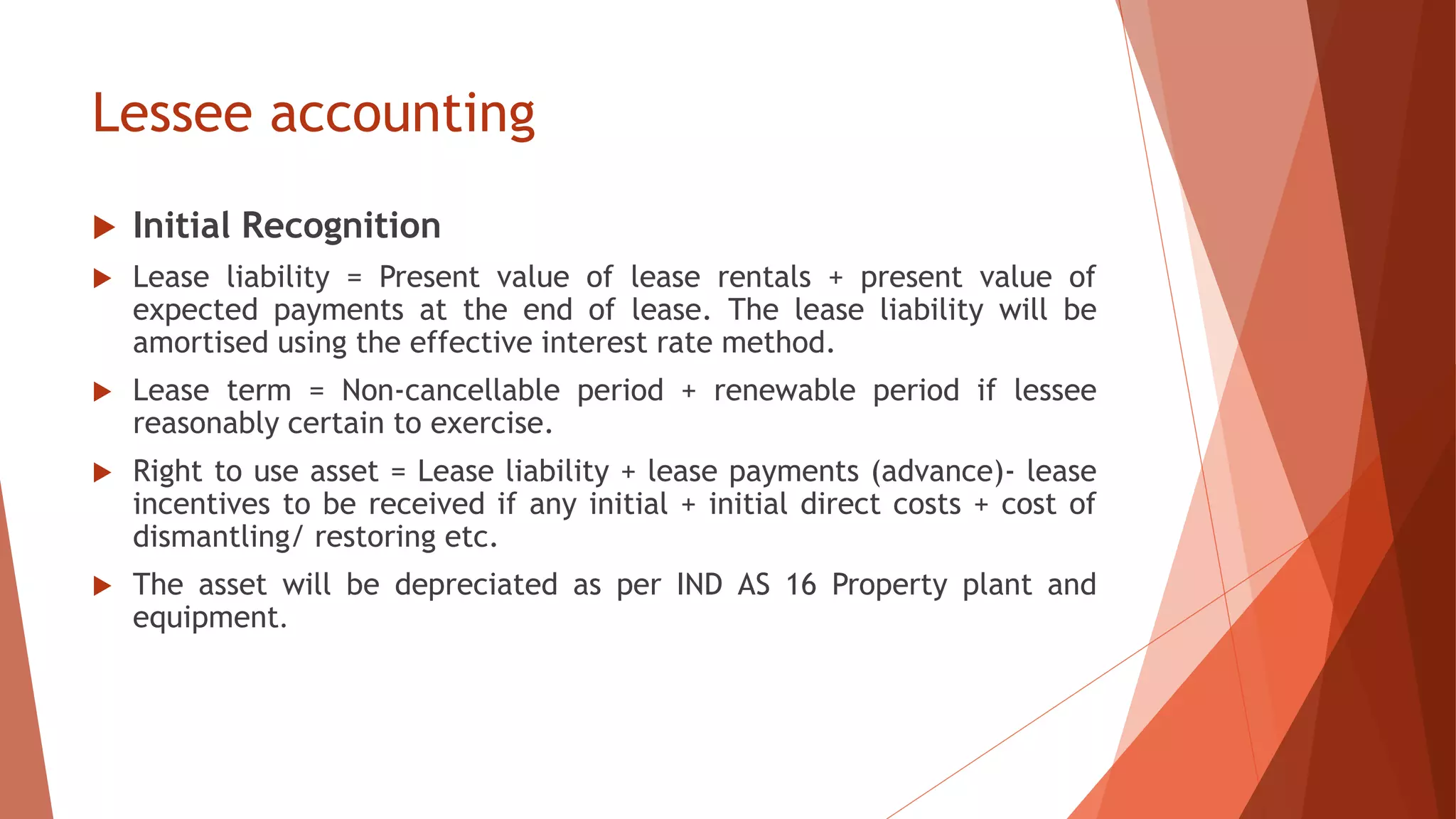 Ind as 116 Leases | PPTX