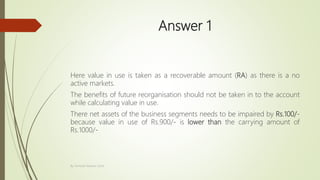 Recoverable Value Ind as 36 Impairment of Assets | PPTX