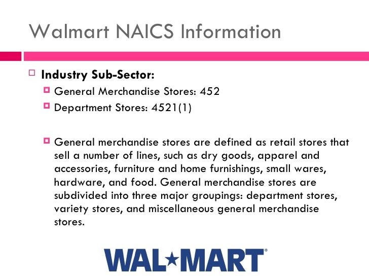 Industry Structure Walmart/CRS